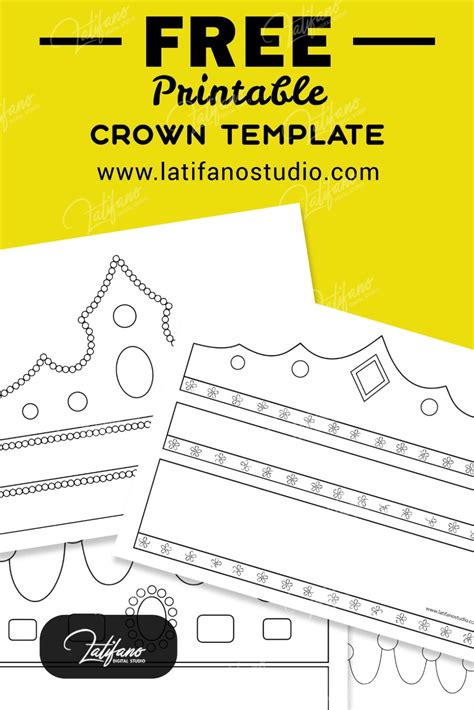 Free Printable Crown Template Pdf Crown To Print Free Printables