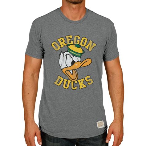 Original Retro Brand Oregon Ducks Heather Grey Vintage Angry Donald Tri