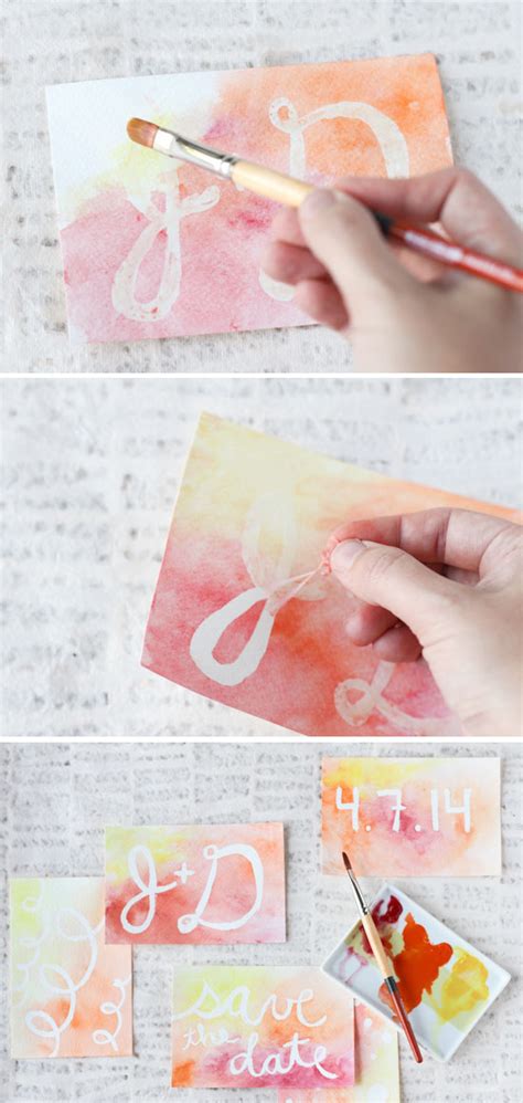 Make This Diy Watercolor Postcard Messages Paper And Stitch