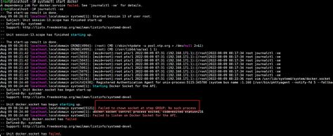 Docker Failed To Chown Socket At Step Group No Such Process Csdn