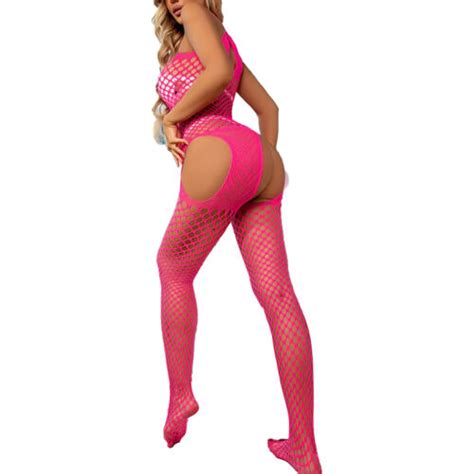 Women Lingerie Fishnet Body Stocking Dress Underwear Babydoll Sleepwear