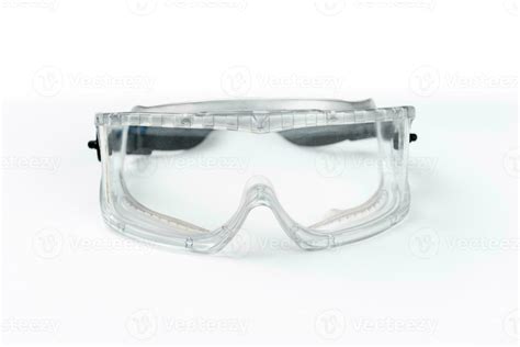 Goggles Safety Glasses Isolated On White Background Stock