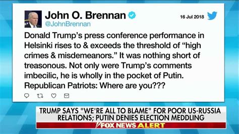 Ex Cia Director Brennan Has Flipped Out With Trump Derangement Syndrome