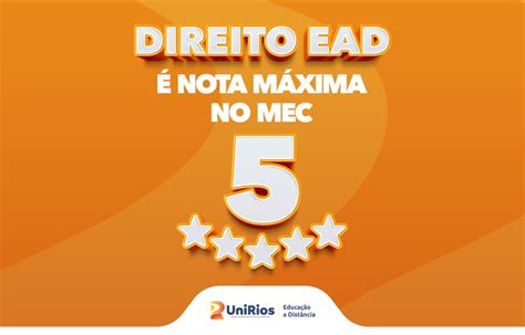 Avaliado Nota M Xima No Mec Curso De Direito Ead Ser Ofertado