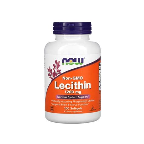 Lecithin 1200 Mg 100 Softgels Now Foods Lazada Co Th