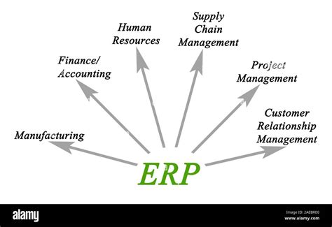 Diagram Of Enterprise Resource Planning Stock Photo Alamy