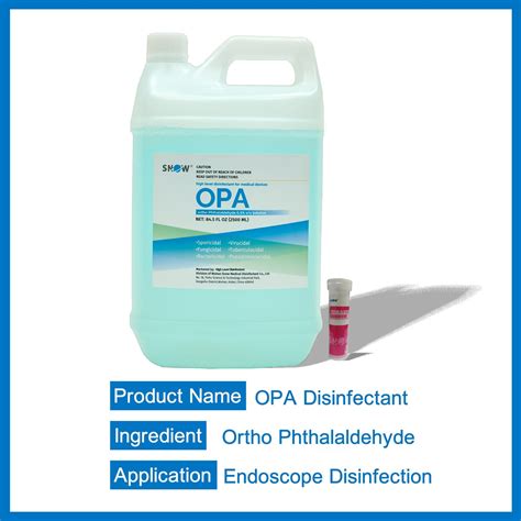 High Level Disinfectant Opa Medical Solution Used For Endoscope And