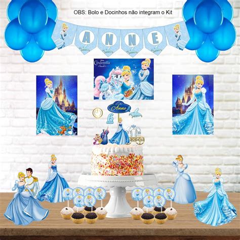 Kit Festa Aniversário Cinderela Elo7 Produtos Especiais