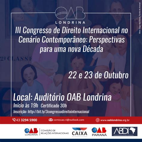 Iii Congresso De Direito Internacional No Cen Rio Contempor Neo