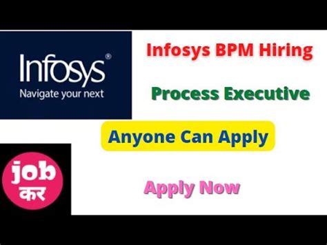 Infosys Bpm Hiring Process Executive Anyone Can Apply Youtube