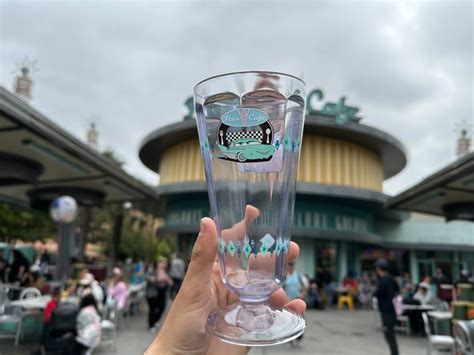 New Cars Land Souvenir Milkshake Glass Now Available from Flos V8 Café