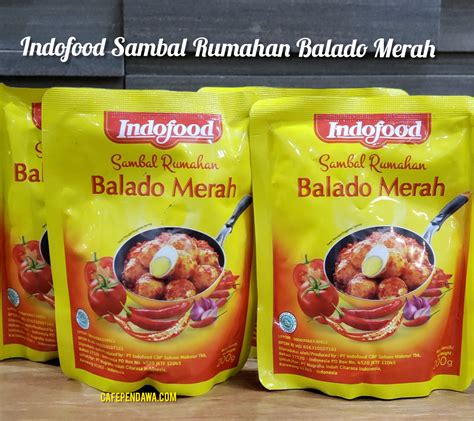 Indofood Sambal Rumahan Balado Merah 200g Cafe Pendawa