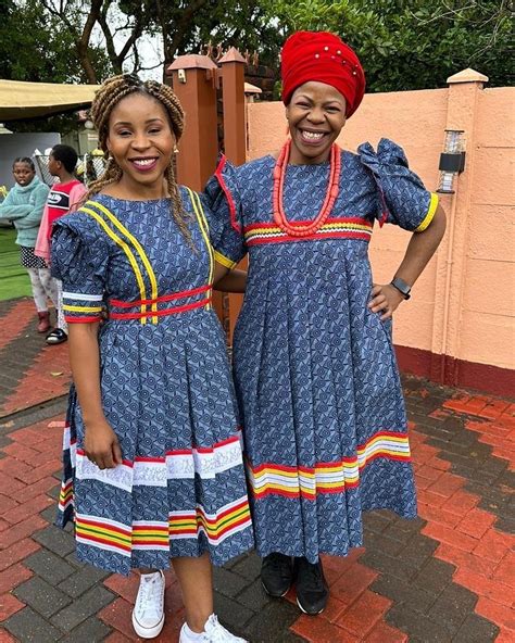 Unique Traditional Sepedi Wedding Dresses 2023 Shweshwe 4u