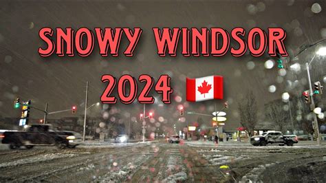 First Snow 2024 Windsor On Youtube