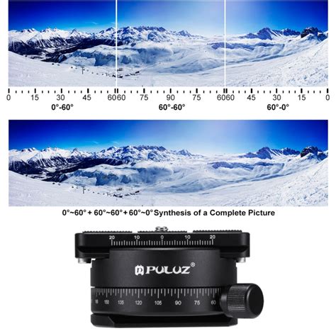 PULUZ Aluminum Alloy 360 Degree Rotation Panorama Ball Head With Quick