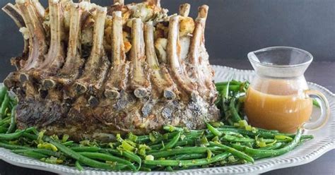 Low Fodmap Crown Roast Of Pork With Sourdough Apple And Sausage Stuffing Recipe Samsung Food