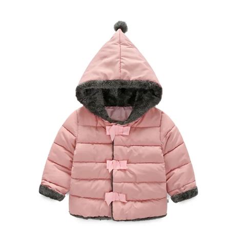 Baby Coat Girl 2016 Winter Jacket For Girls Hooded Cotton Coats Warm