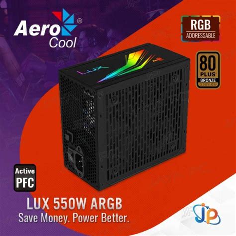 Jual Aerocool LUX RGB 80 Bronze 550Watt PSU Power Supply 550 W Di