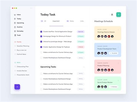 Task Management Dashboard Design