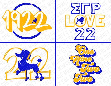 Sigma Gamma Rho Svg Sgrho Svg Pretty Poodle Svg Rhoyalty Etsy