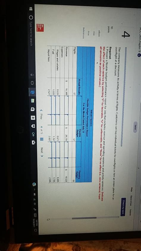 Solved ACC 219 Chapter 9 Help Save Exit Submit 4 Vulcan Chegg