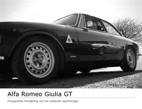 Alfa Romeo Giulia Gt En Fotografisk Fortælling