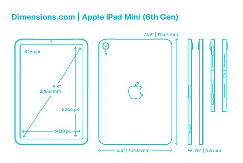 Apple Ipad Air 5th Gen Dimensions And Drawings