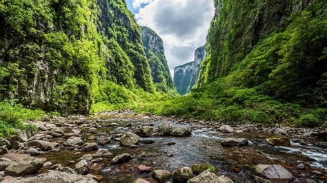 Rio Do Boi In Itaimbezinho Canyon Aparados Da Serra National Park Rio