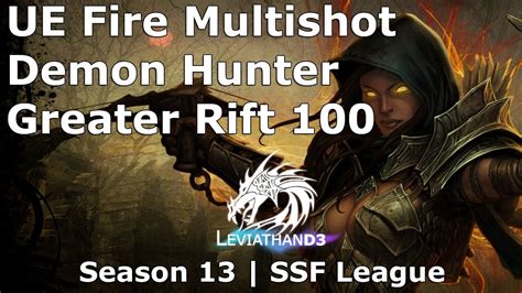 Diablo 3 Unhallowed Essence Multishot Demon Hunter Greater Rift 100