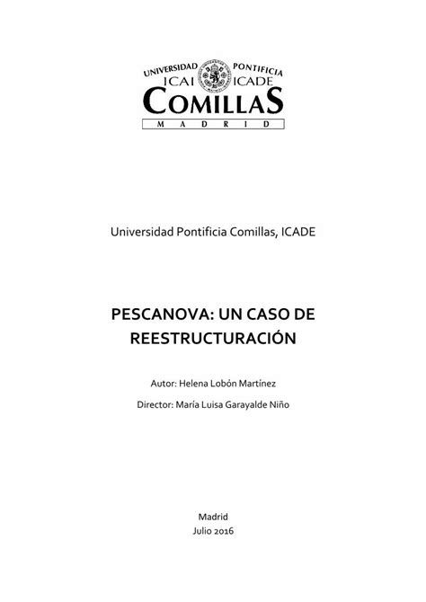 Pdf Pescanova Un Caso De Reestructuraci N Dokumen Tips