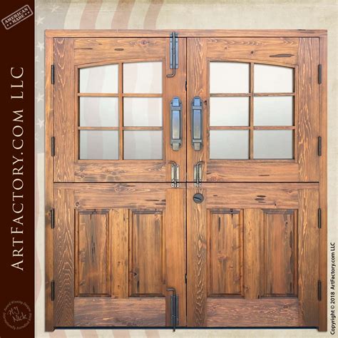 Custom Double Dutch Doors Solid Wood Handmade By Master Craftsmen
