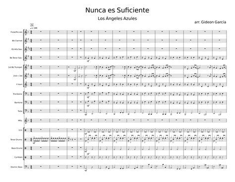 Nunca Es Suficiente Los Ángeles Azules Sheet Music For Piano Trombone Tuba Flute And More