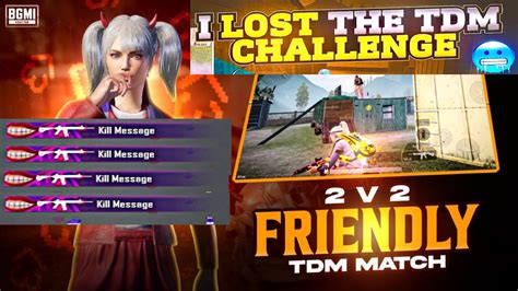 I Lost The Tdm Challenge 2v2 M416 Only 2v2 Tdm M416 Challenge With My