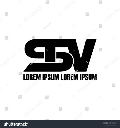 Stv Letter Monogram Logo Design Vector Stock Vector (Royalty Free) 1857599485 | Shutterstock