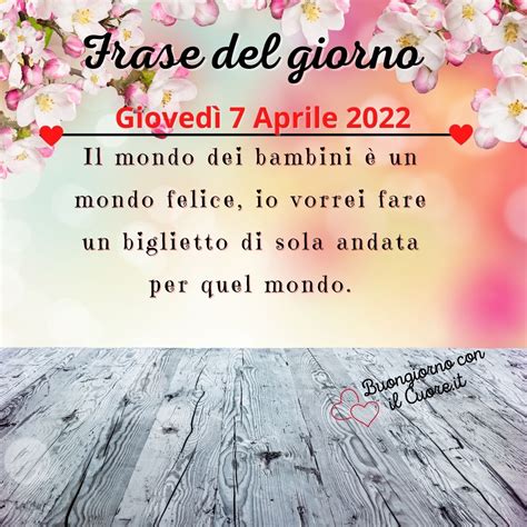 Frase del giorno di oggi e domani Giovedì 7 Aprile 2022 I santi del