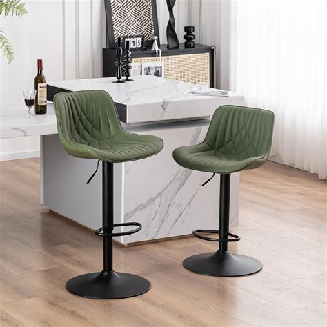 Youtaste Modern Bar Stools Set Of Adjustable Barstools Luxury