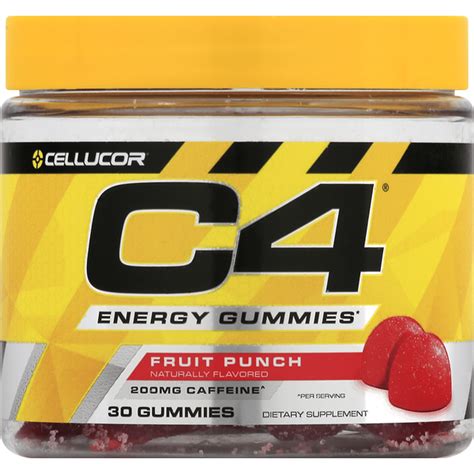 C4 Energy C4 Fruit Punch Energy Gummies 30 Each Delivery Or Pickup