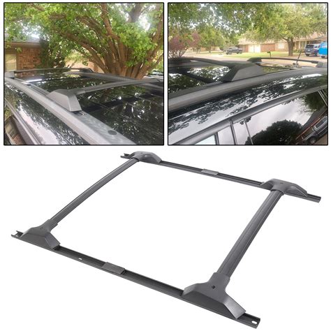 Snapklik Ecotric Roof Rack Set Cross Bars Side Rail Compatible