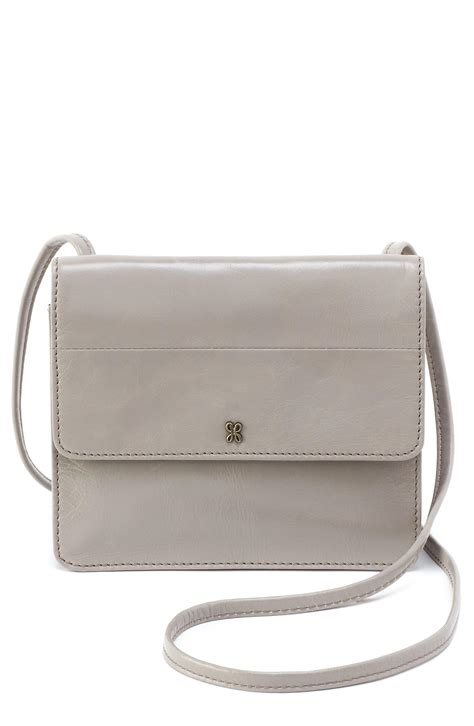 Hobo International Jill Leather Wallet Crossbody Bag In Gray Lyst