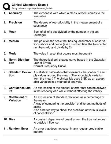 MT 6317 Medtech Lecture Notes Quizlet Study Online At Quizlet