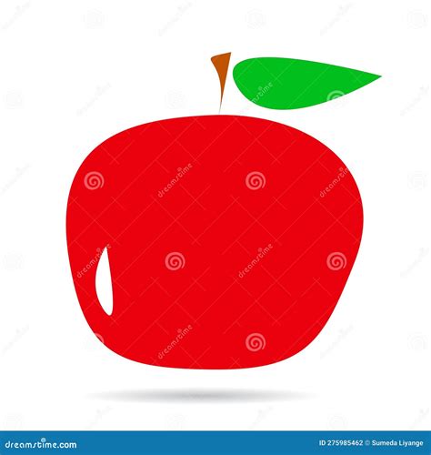 Red Apple Cartoon Icon Illustration Vector Stock Vector Illustration Of Healthy Vector 275985462