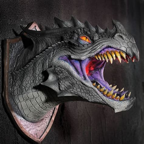 28 Dragon Legend Wall Mount Black Wall Sculpture Art Light Wall Art