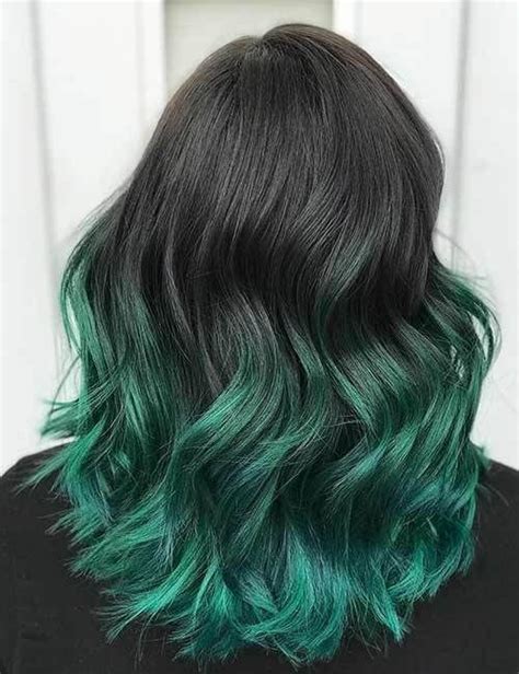 30 Glamorous Light To Dark Green Hair Styles Trending Now Green Hair