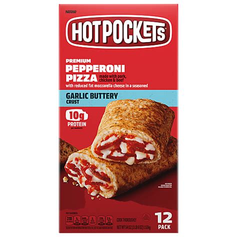 Hot Pockets Pepperoni Pizza Frozen Appetizers Snacks Houchens Market Place