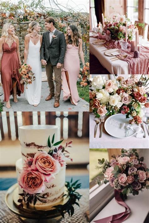 ️ 20 Trendy And Romantic Cinnamon Rose Wedding Color Ideas Pink Wedding Colors Dusty Rose