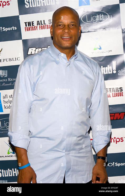 Ronnie Lott The All Stars Fantasy Football League Draft Party Held At The Bellagio Hotel And