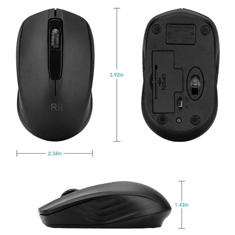 Rii Wireless Mouse 1000 Dpi For Pc Laptop Windowsoffice Included