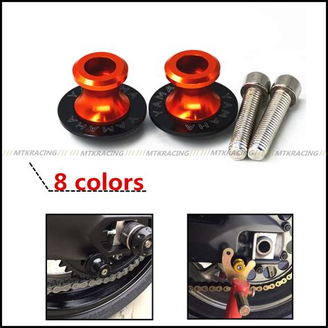 Mm Motorcycle Cnc Swingarm Sliders Spools Paddock Stand Bobbins Swing