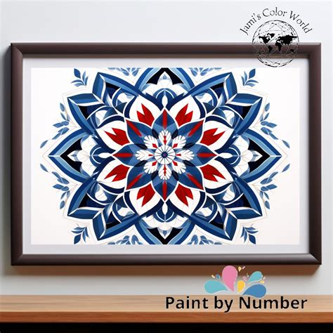 Paint by Number Kit, Mandala Painting Kit, Acrylic Paint Set, Adult ...