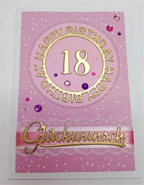 Geburtstagskarte Geburtstag Gl Ckwunschkarte Karte Handarbeit